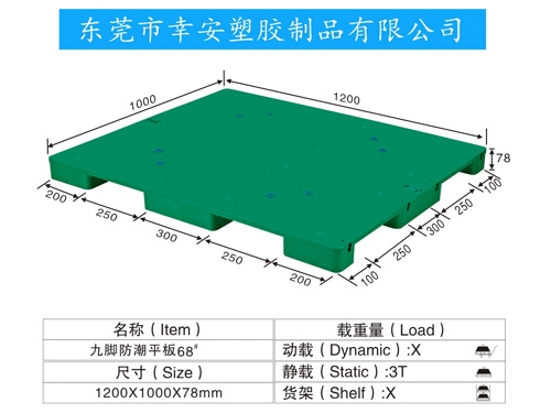 九腳防潮平闆68